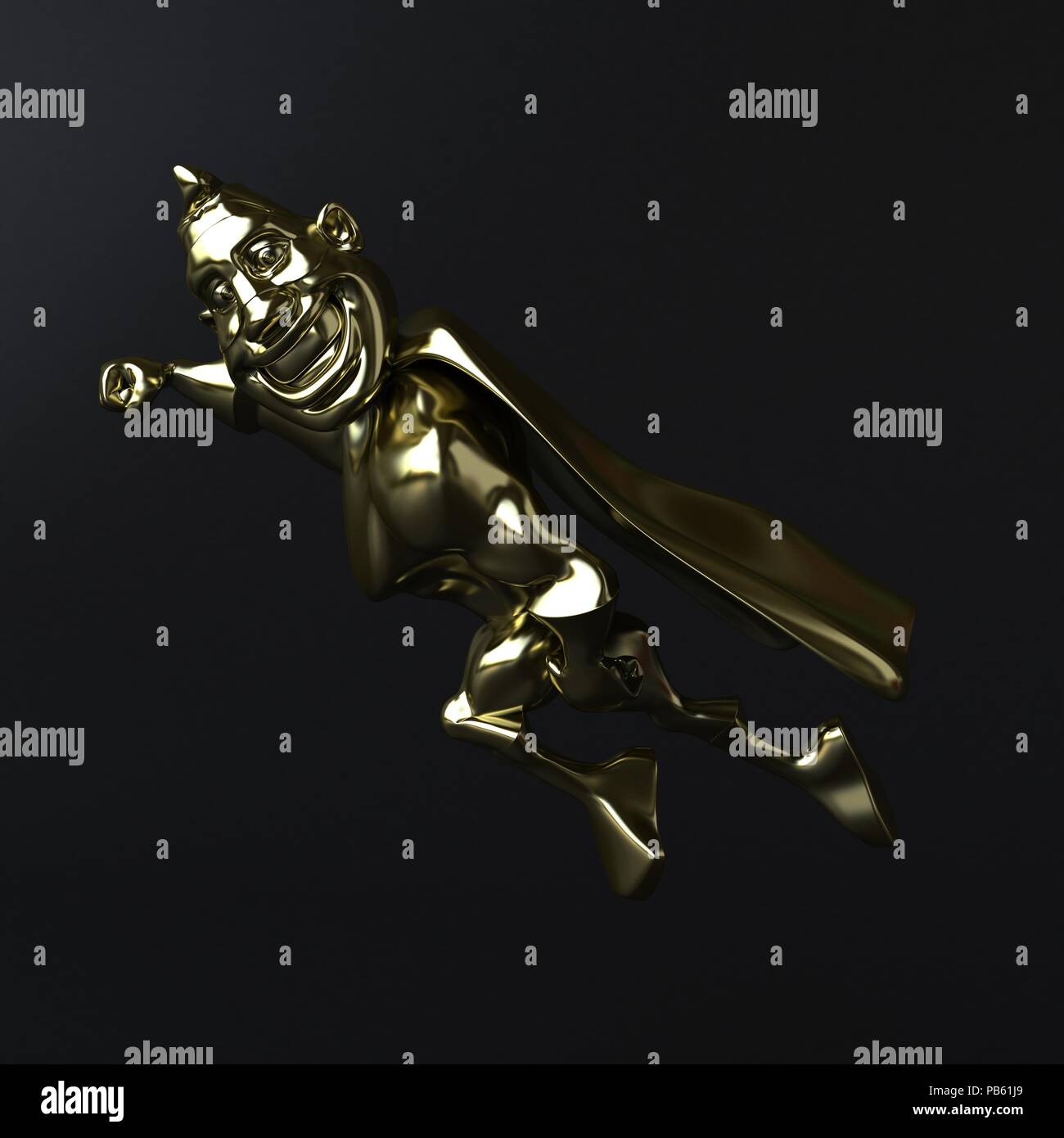 3d animated golden trophy cup hi-res stock photography and images - Alamy