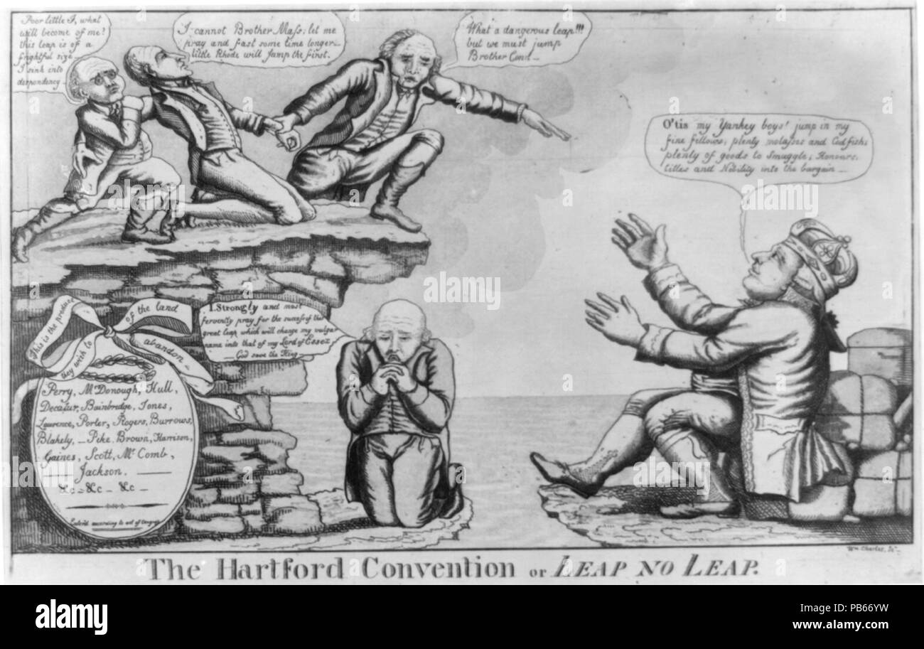 1643 The Hartford Convention or Leap no leap LCCN2002708988 Stock Photo