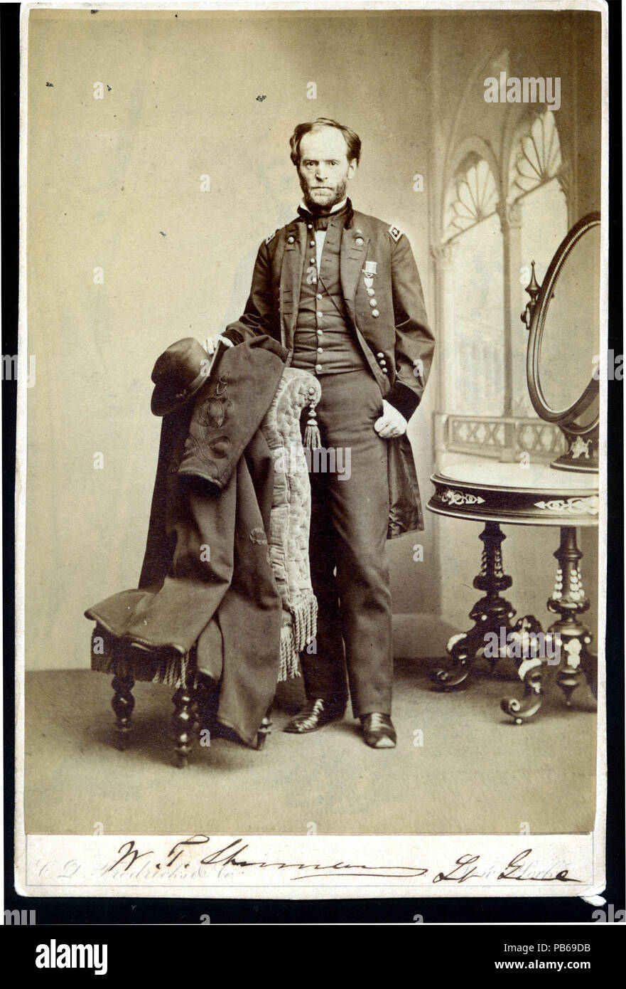 1859 William Tecumseh Sherman (Lt. General, USA) Stock Photo