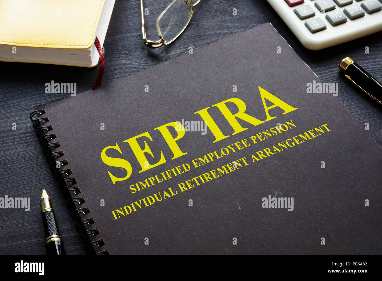 SEP IRA Simplified Employee Pension Individual Retirement Arrangement. Stock Photo