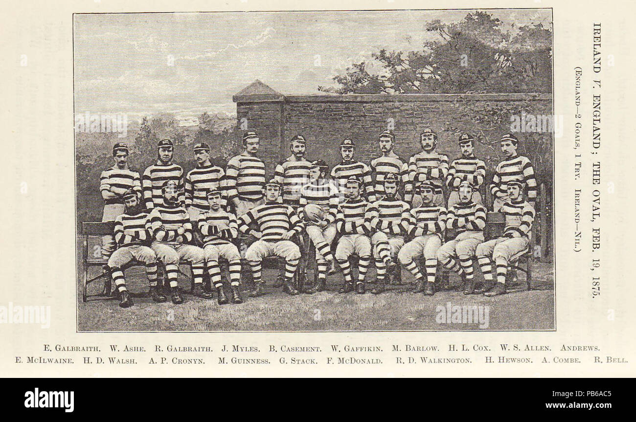 811 Ireland-First-Team-1875 Stock Photo