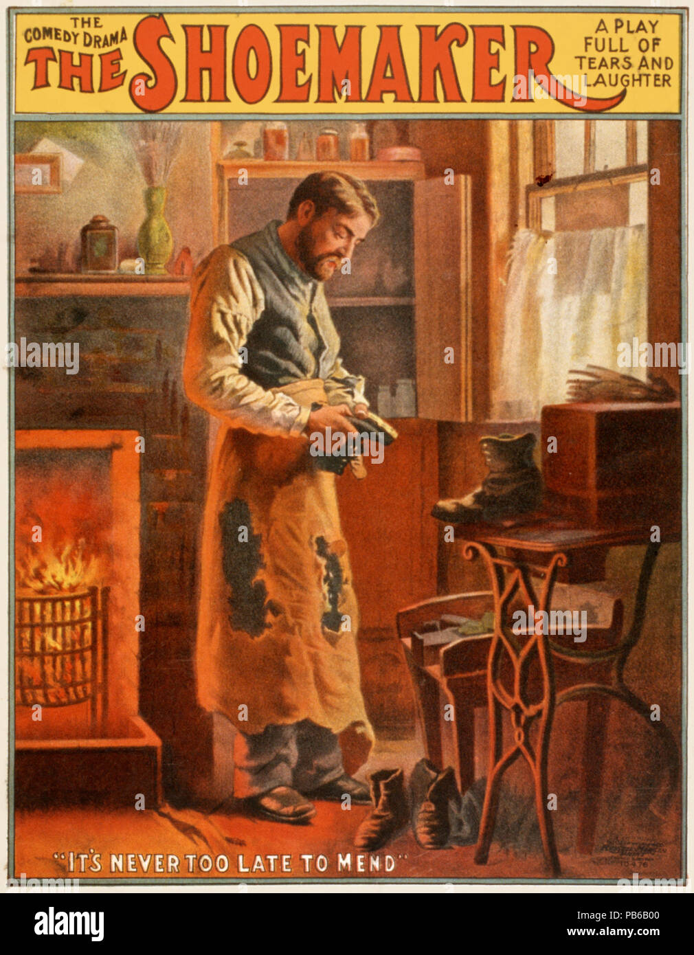 1700 The shoemaker, performance poster, 1907 Stock Photo - Alamy