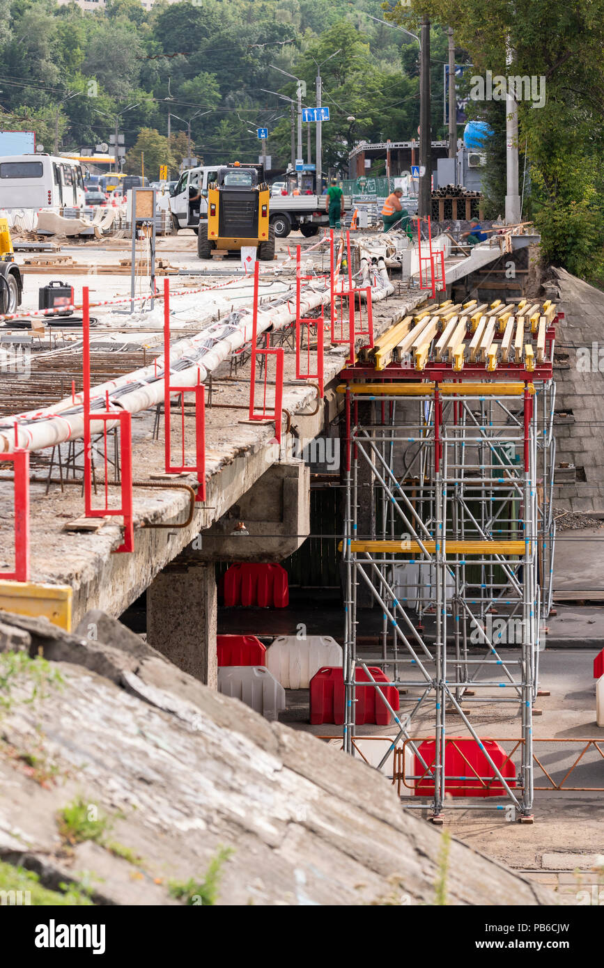 Structures of the automobile bridge hi-res stock photography and images ...