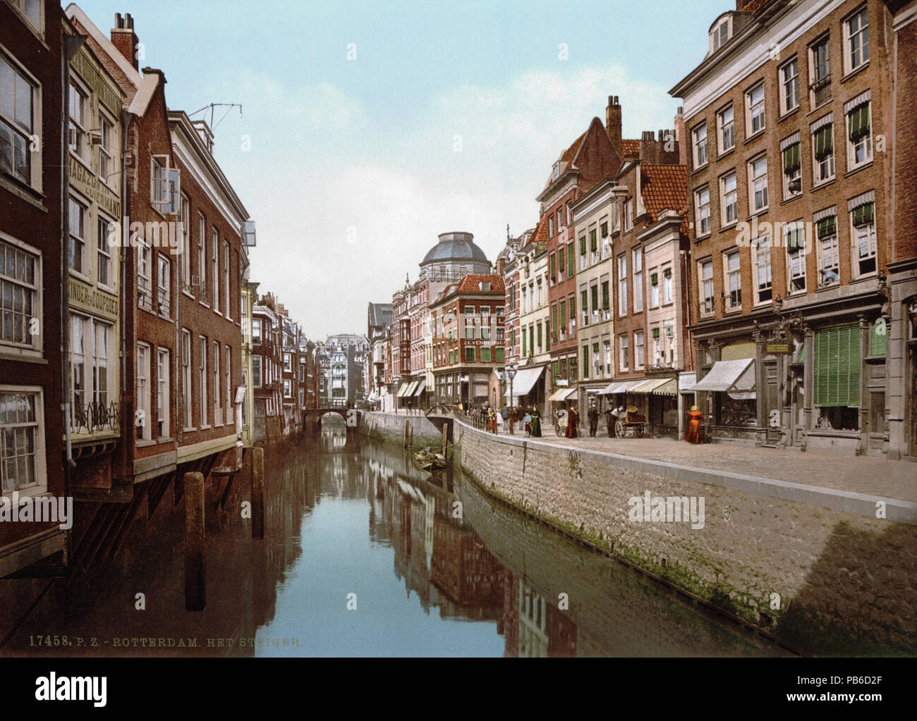 . Nederlands: Rotterdam - Het Steiger . between 1890 and 1905 1272 Rotterdam - Het Steiger 1900 Stock Photo