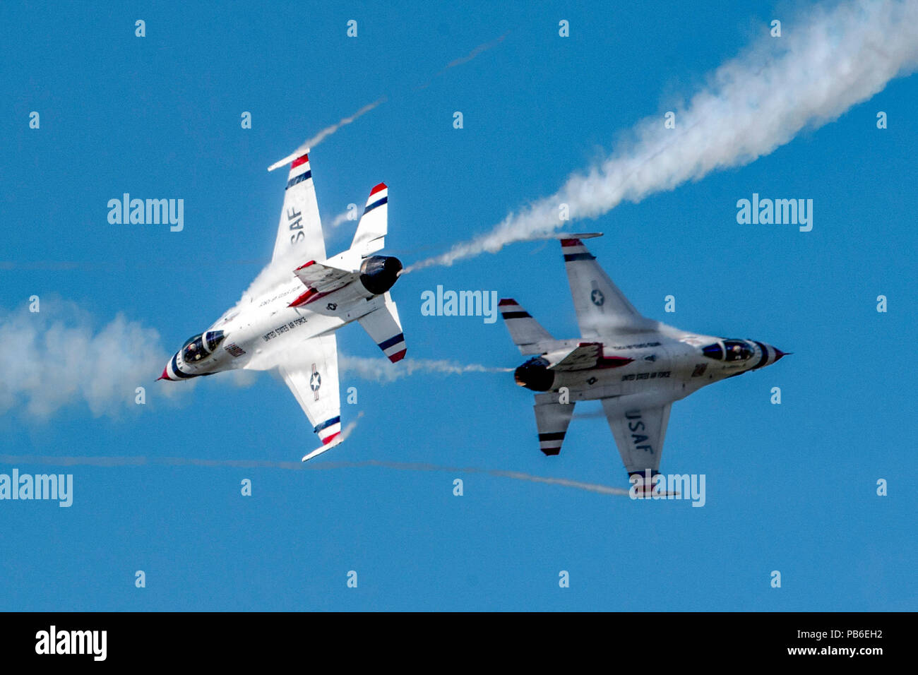 U.S. Air Force Thunderbirds Demonstration Team Stock Photo