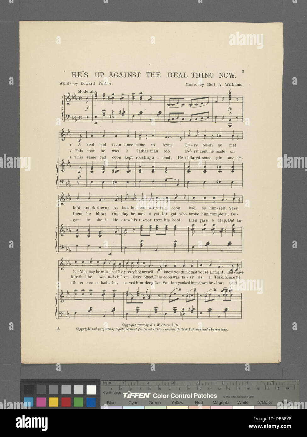 748 He's up against the real thing now (NYPL Hades-609988-1801626) Stock Photo