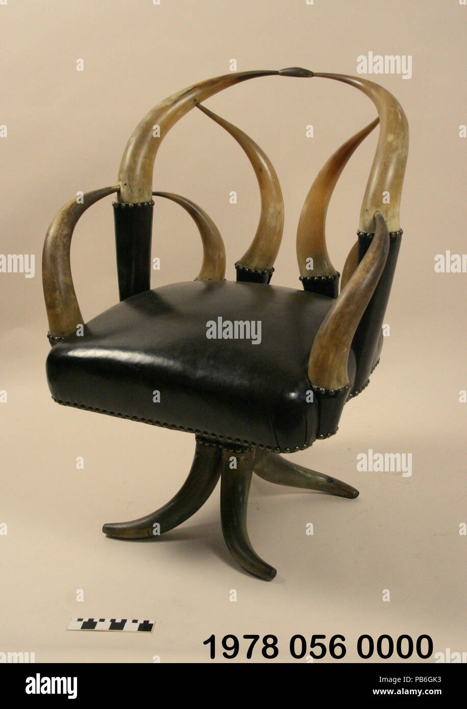 1573 Steer horn occasional chair by Charles B. Fletcher, St. Louis