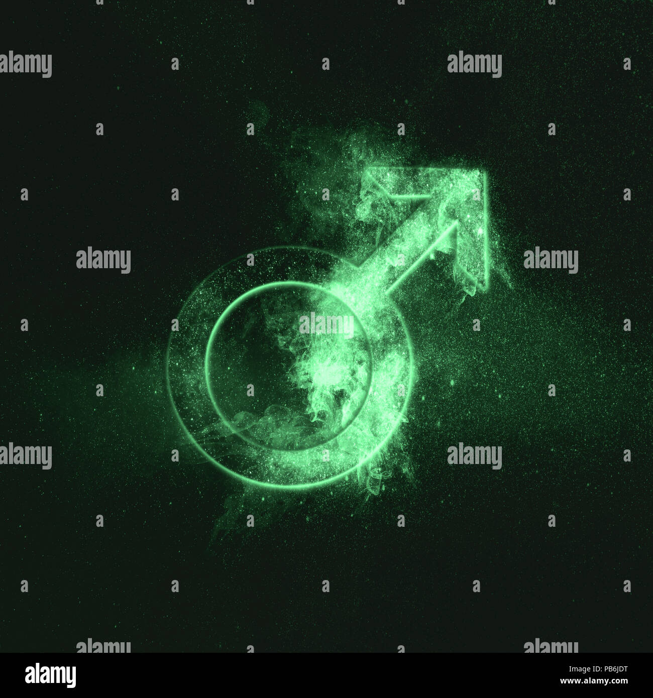 Mars Symbol. Mars sign. Green symbol Stock Photo Alamy