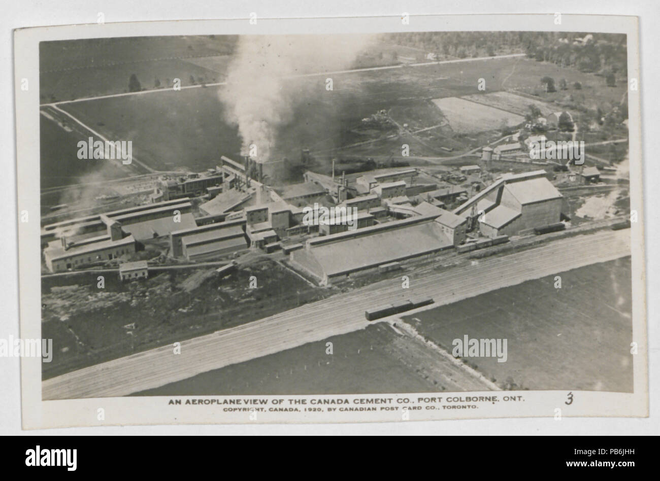 1212 Port Colborne Ontario from the Air (HS85-10-37516) original Stock Photo