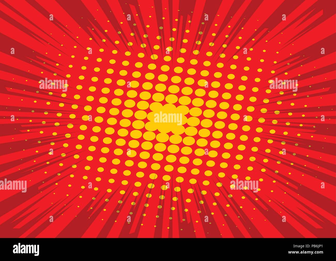 Vector illustrated retro comic background, pop art vintage style Stock ...