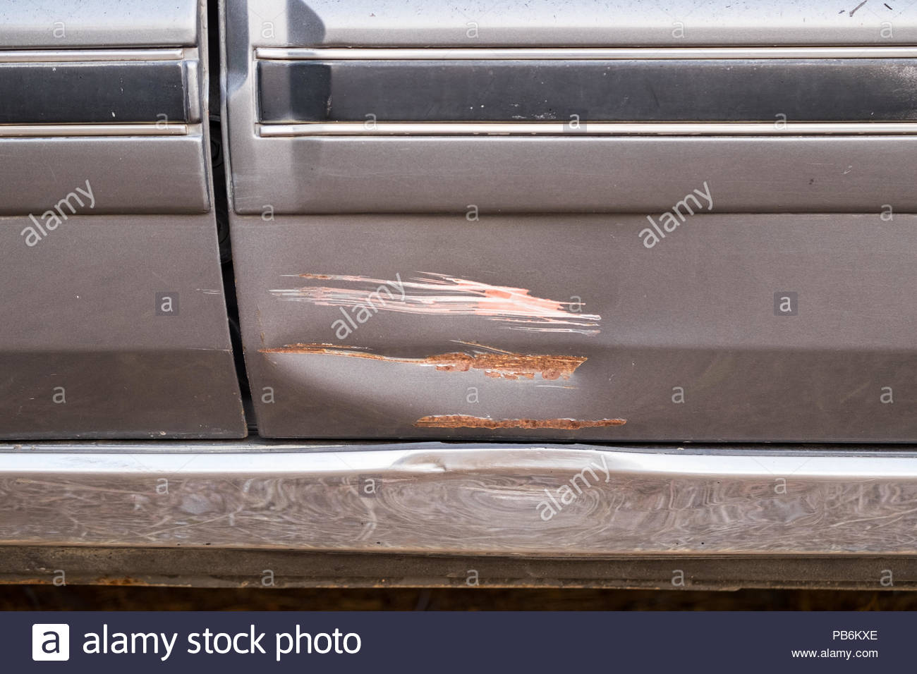 Car Fender Side Damage Stock Photos & Car Fender Side Damage Stock