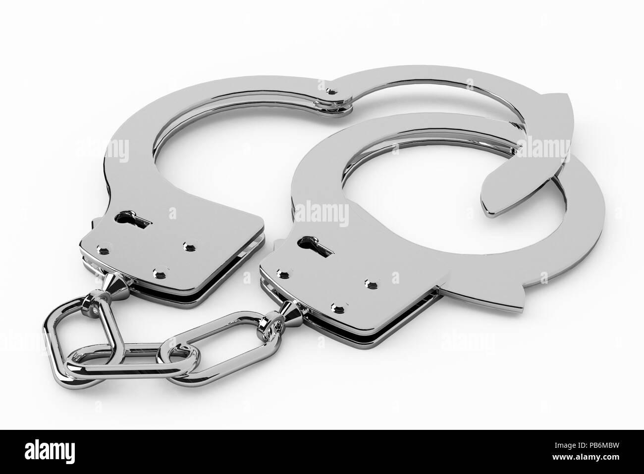 law enforcement handcuff for arrest Stock Photo