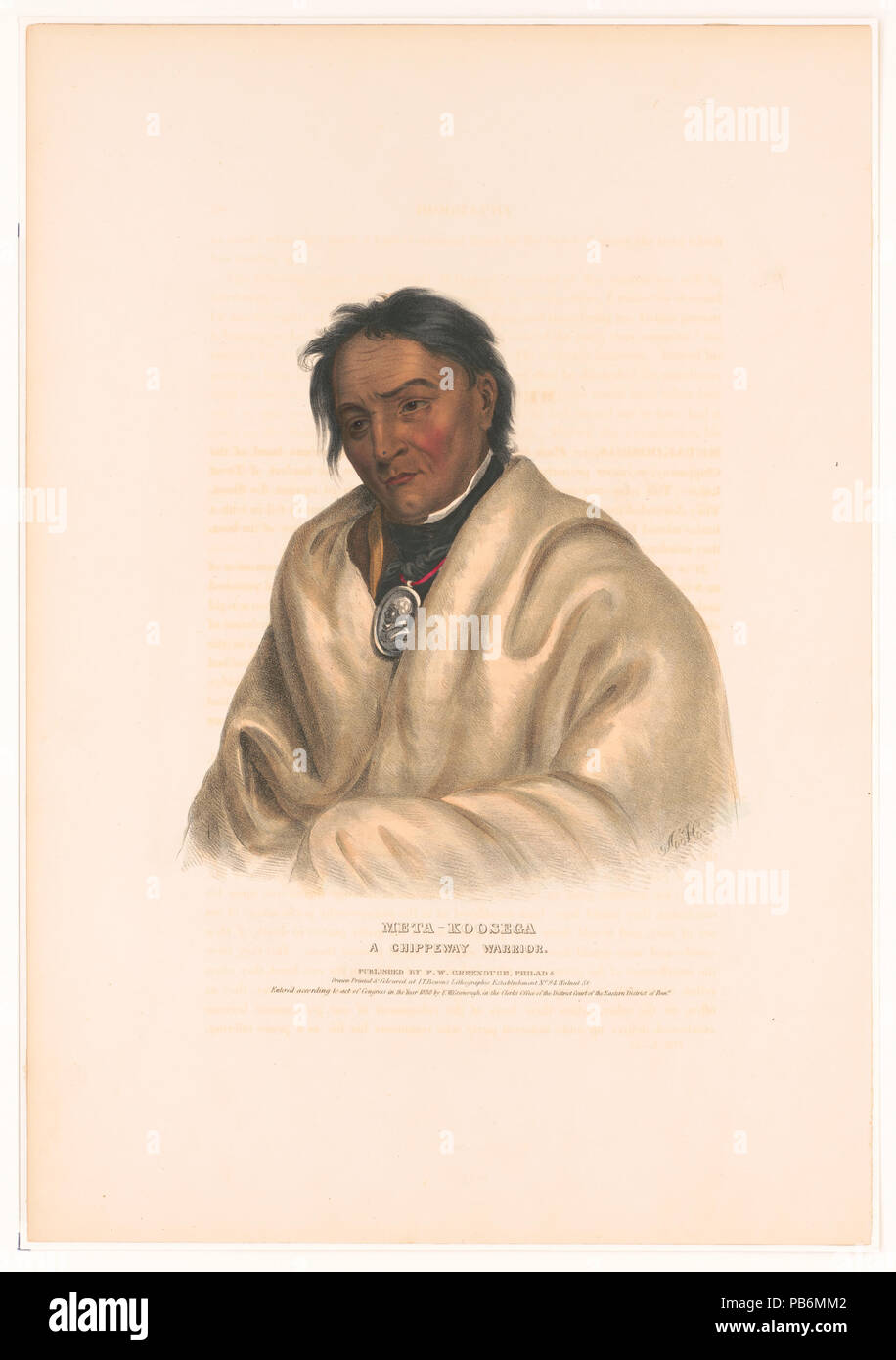 1020 Meta-koosega a Chippeway warrior LCCN2003670065 Stock Photo