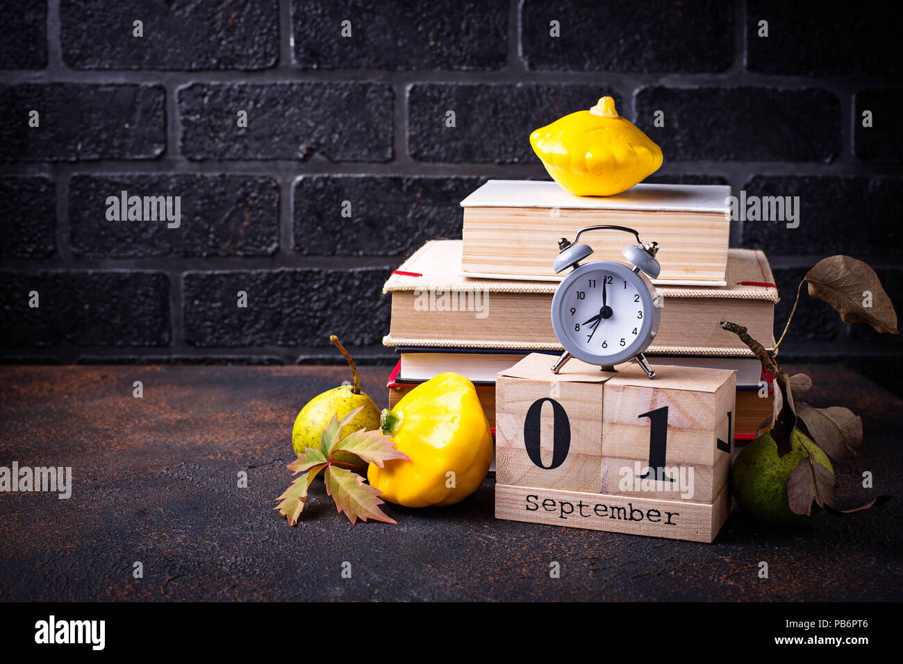 1 September. Back to school concept Stock Photo