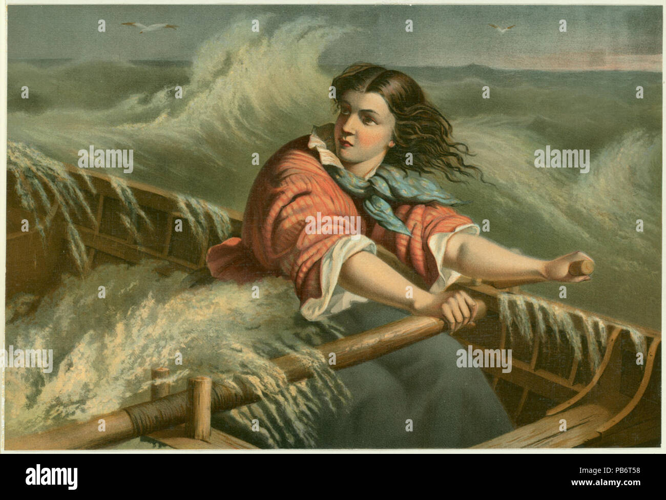 1693 The Rescue (Boston Public Library) Stock Photo