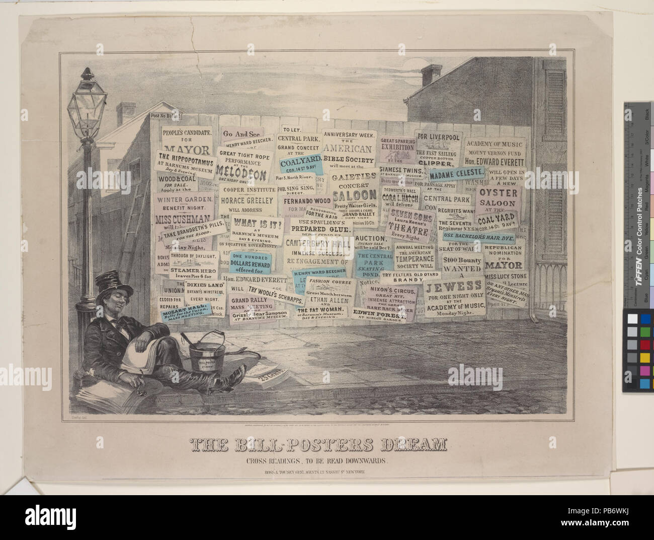 Bill poster 1900s hi-res stock photography and images - Alamy