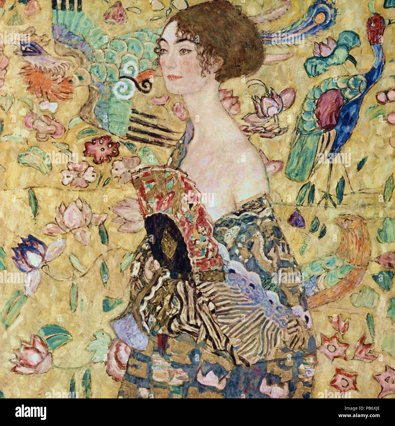 wer malte das bild dame mit fächer