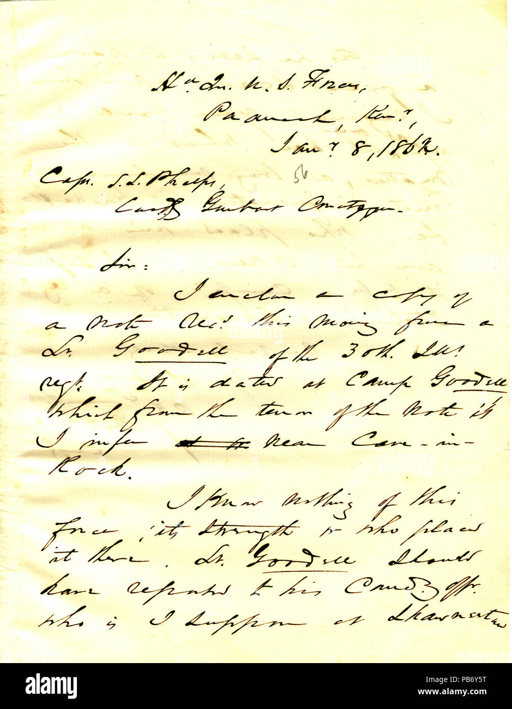 900 Letter from C.F. Smith, Paducah, Kentucky, to Seth Ledyard Phelps