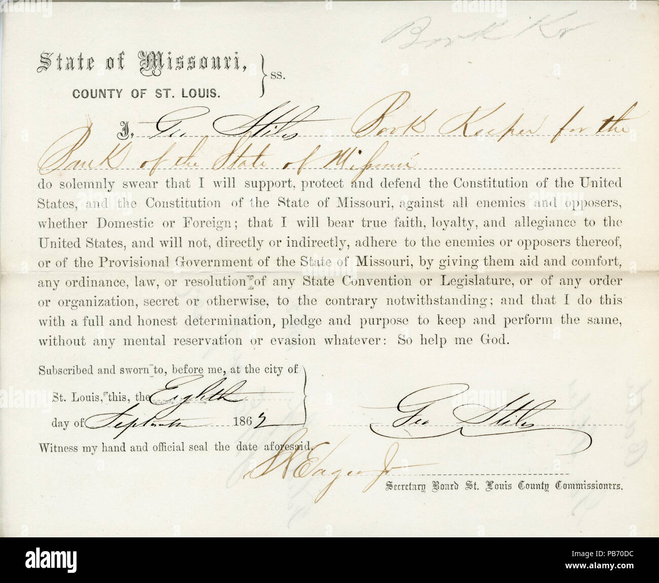 Missouri legal documents hi-res stock photography and images - Alamy