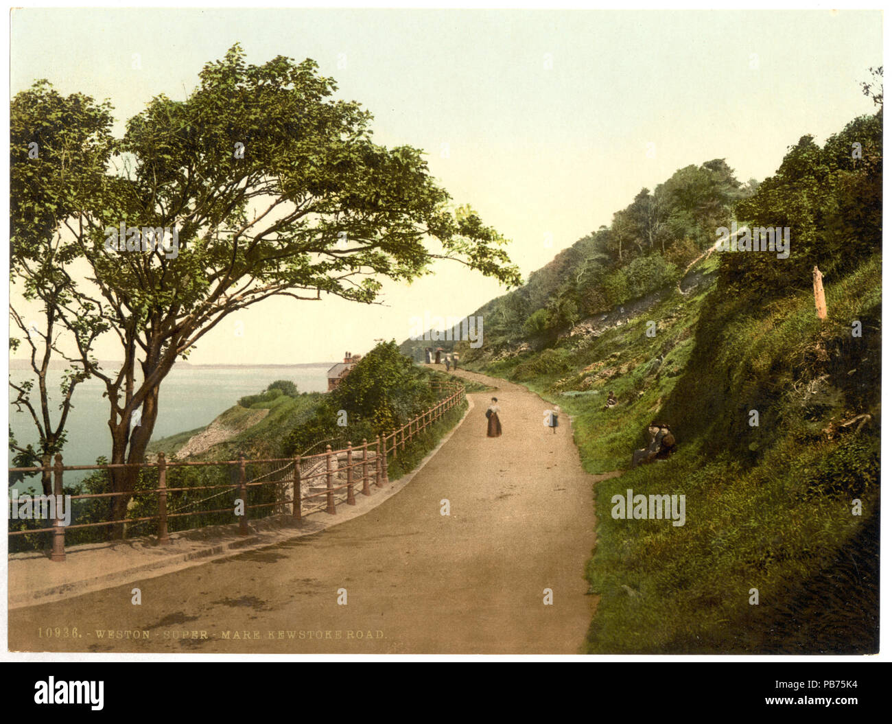 1844 Weston-Super-Mare Kewstoke Road Stock Photo