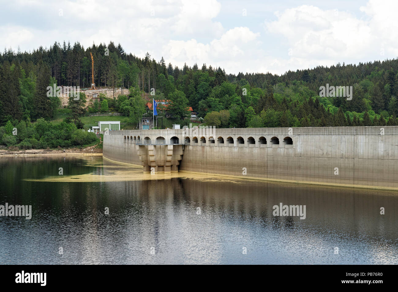 Schwarzenbach-Talsperre Dam at Black Forest in Germany Stock Photo