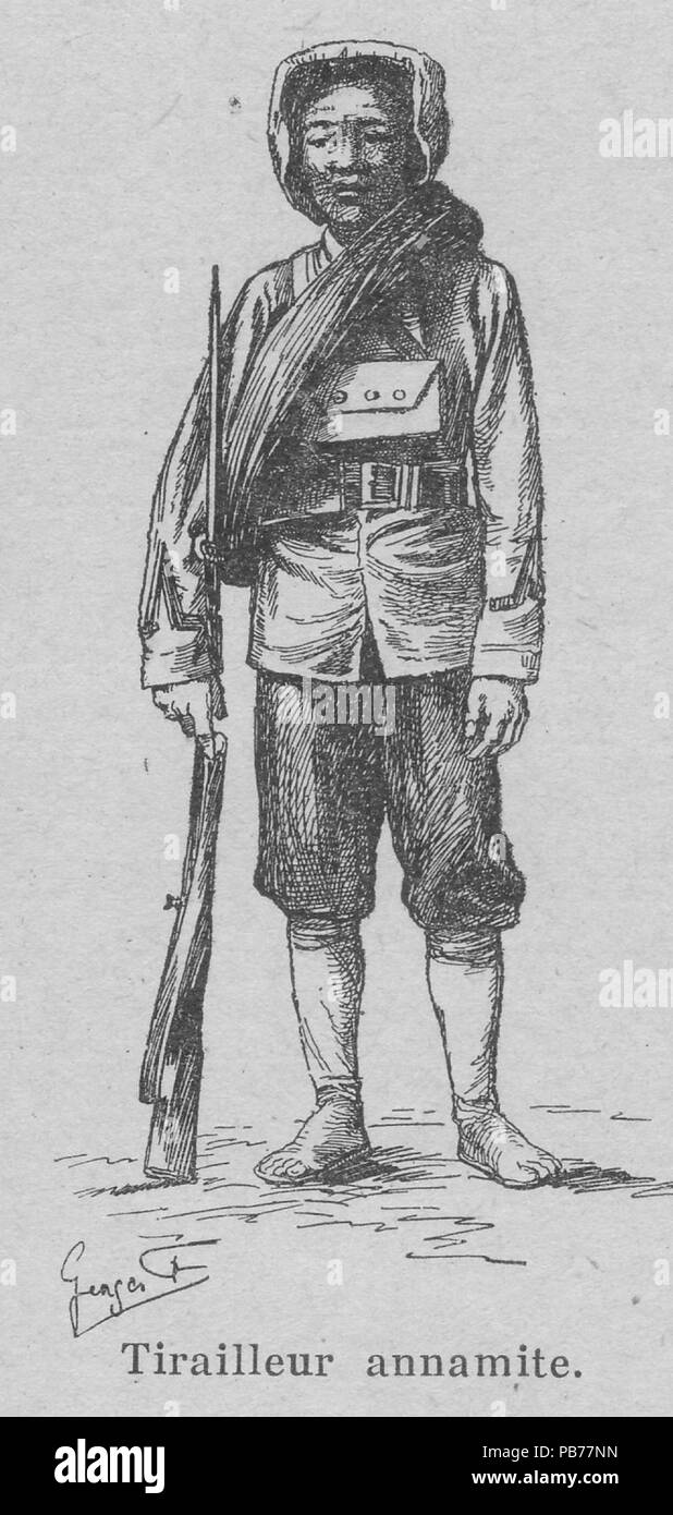 1751 Tirailleur annamite Stock Photo