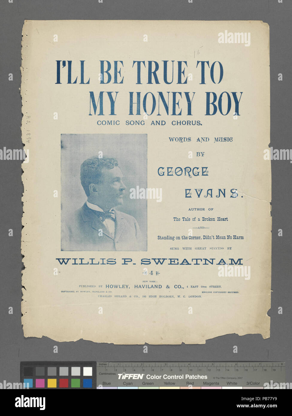 783 I'll be true to my honey boy (NYPL Hades-454197-1166612) Stock Photo