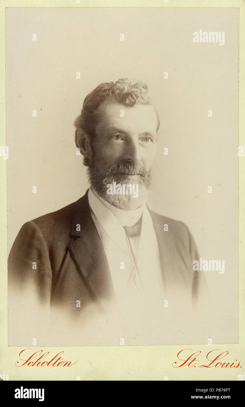 . English Bust portrait of John W. Emerson wearing a suit, and turned