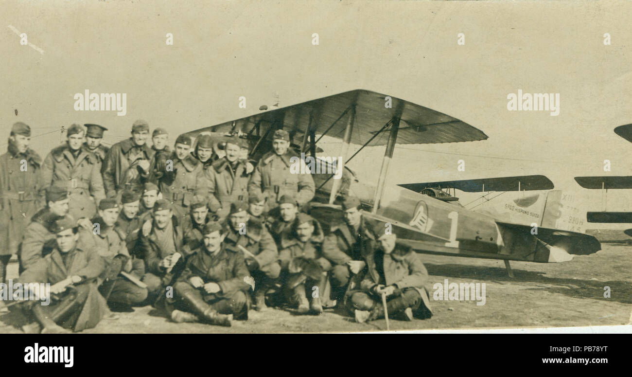 WWI World War One I Eddie Rickenbacker Photo In His Spad 94th Aero Squadron 