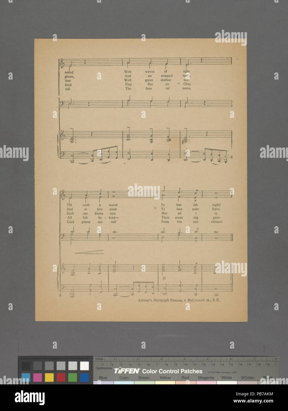 1261 Ringing out your peals victorious (NYPL Hades-610257-1813919) Stock Photo