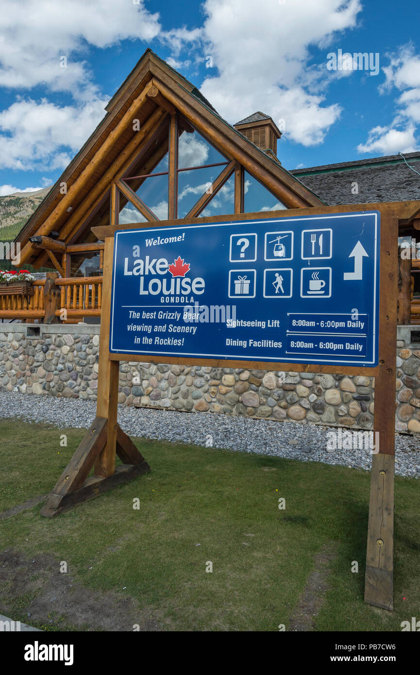 Lake Louise Gondola, Lake Louise, Banff National Park, Alberta, Canada Stock Photo