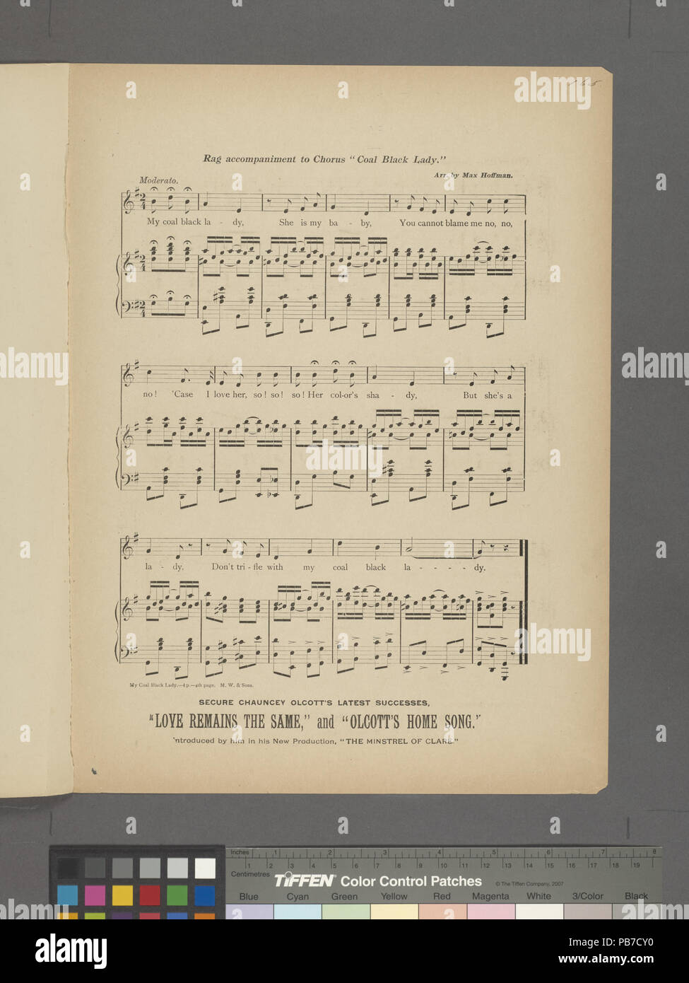 1074 My coal black lady (NYPL Hades-464228-1709802) Stock Photo