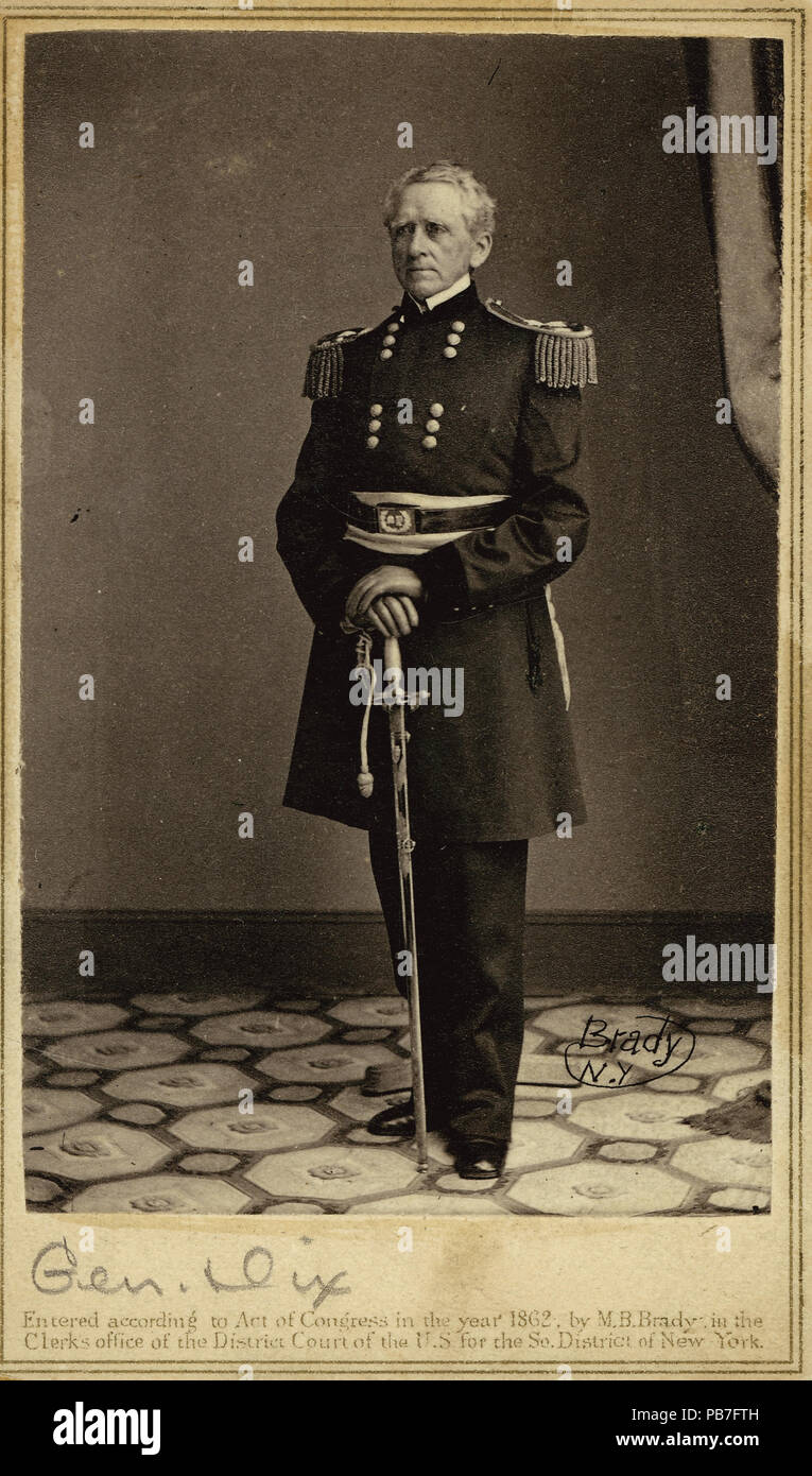 835 John Adams Dix, General (Union Stock Photo Alamy