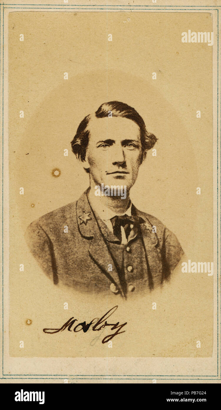 840 John S. Mosby, General, 43rd Battalion, 1st Virginia Cavalry (Confederate) Stock Photo