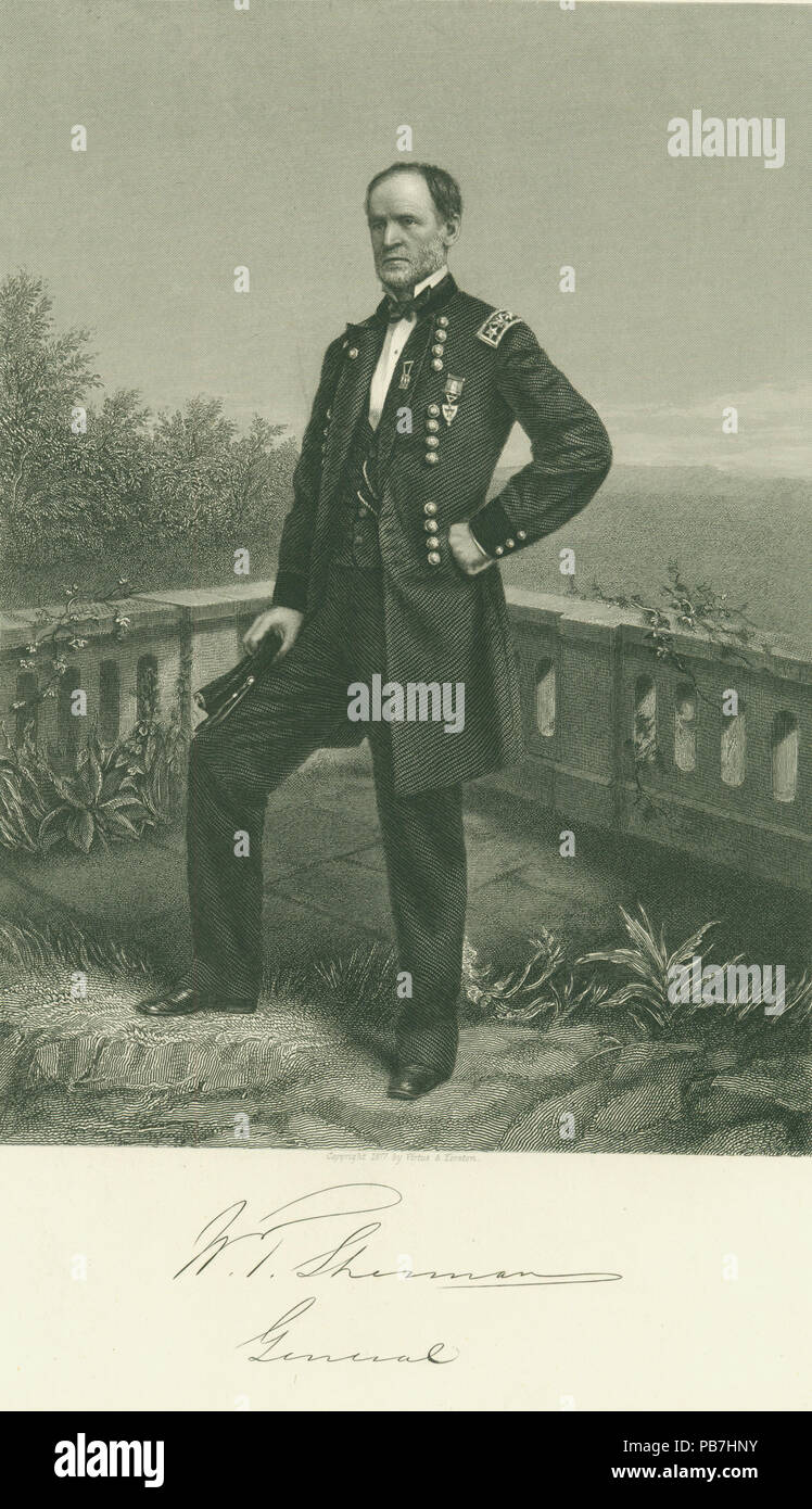 1859 William T. Sherman, General (Union) Stock Photo