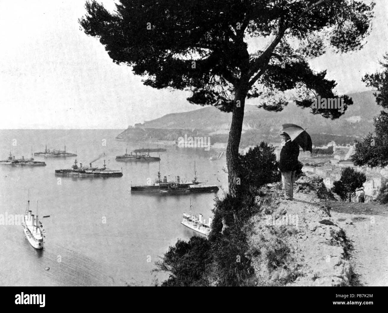 1820 Villefranche - A Book of the Riviera Stock Photo
