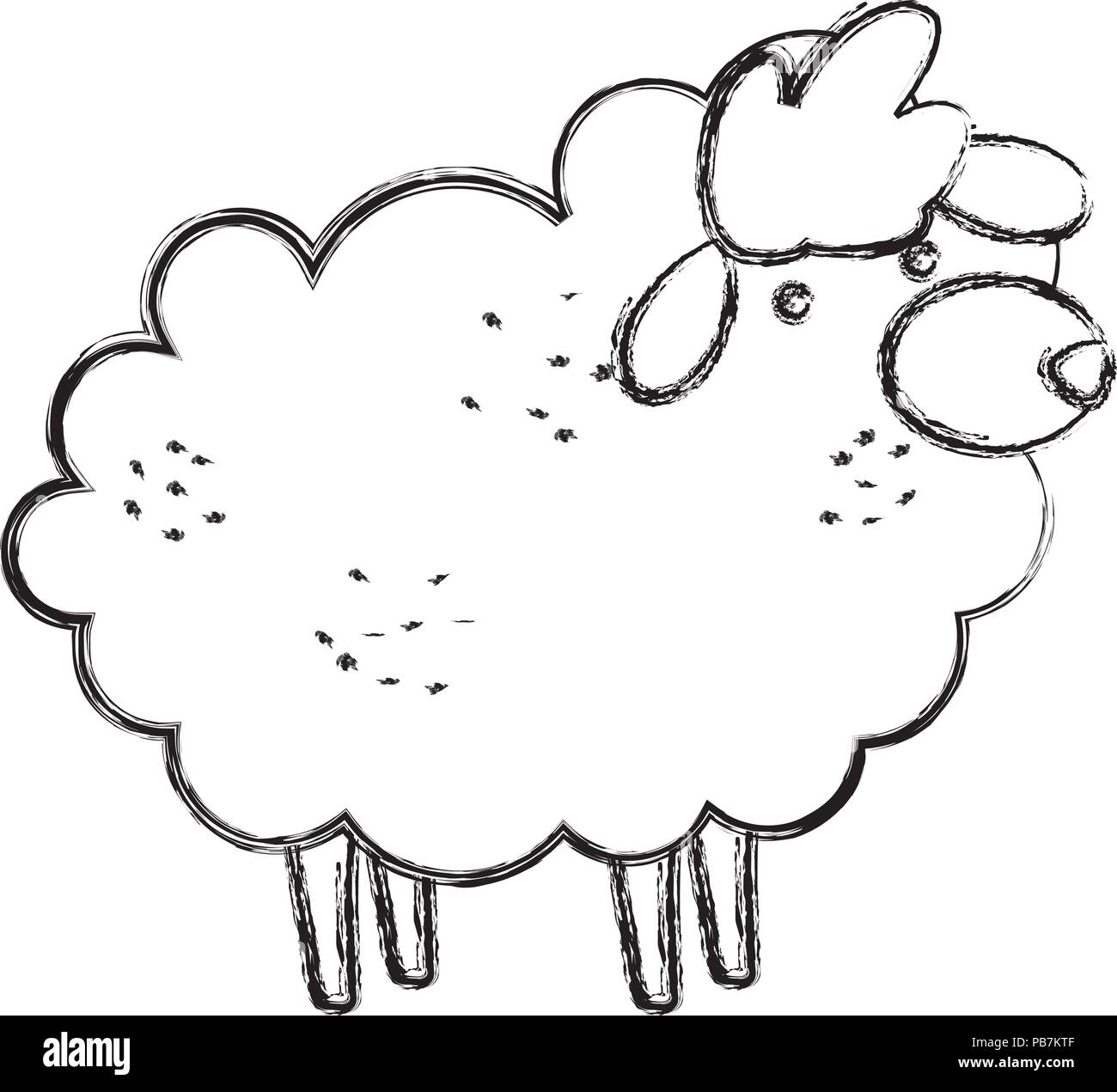 Farm Animal Black And White Stock Photos Images Alamy