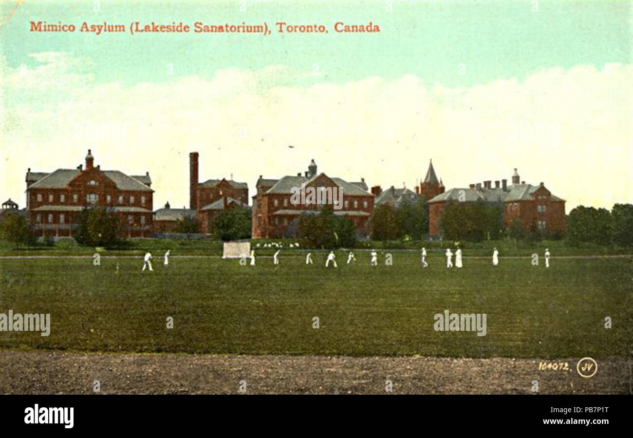 . English: Mimico Asylum (Lakeside Sanatorium), Toronto, Ontario ...