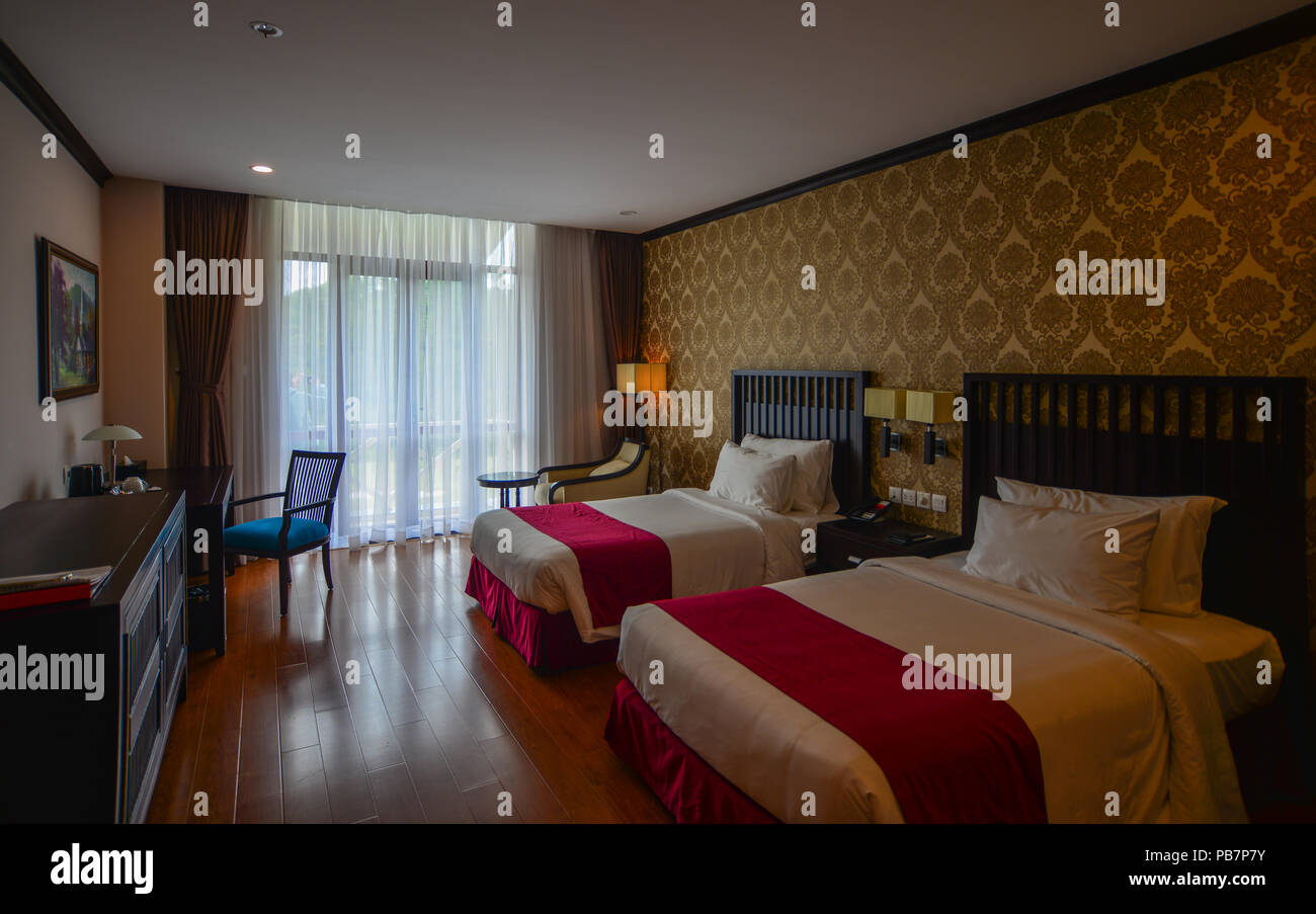 Dalat Vietnam Nov 27 2017 Modern Bedroom At Luxury