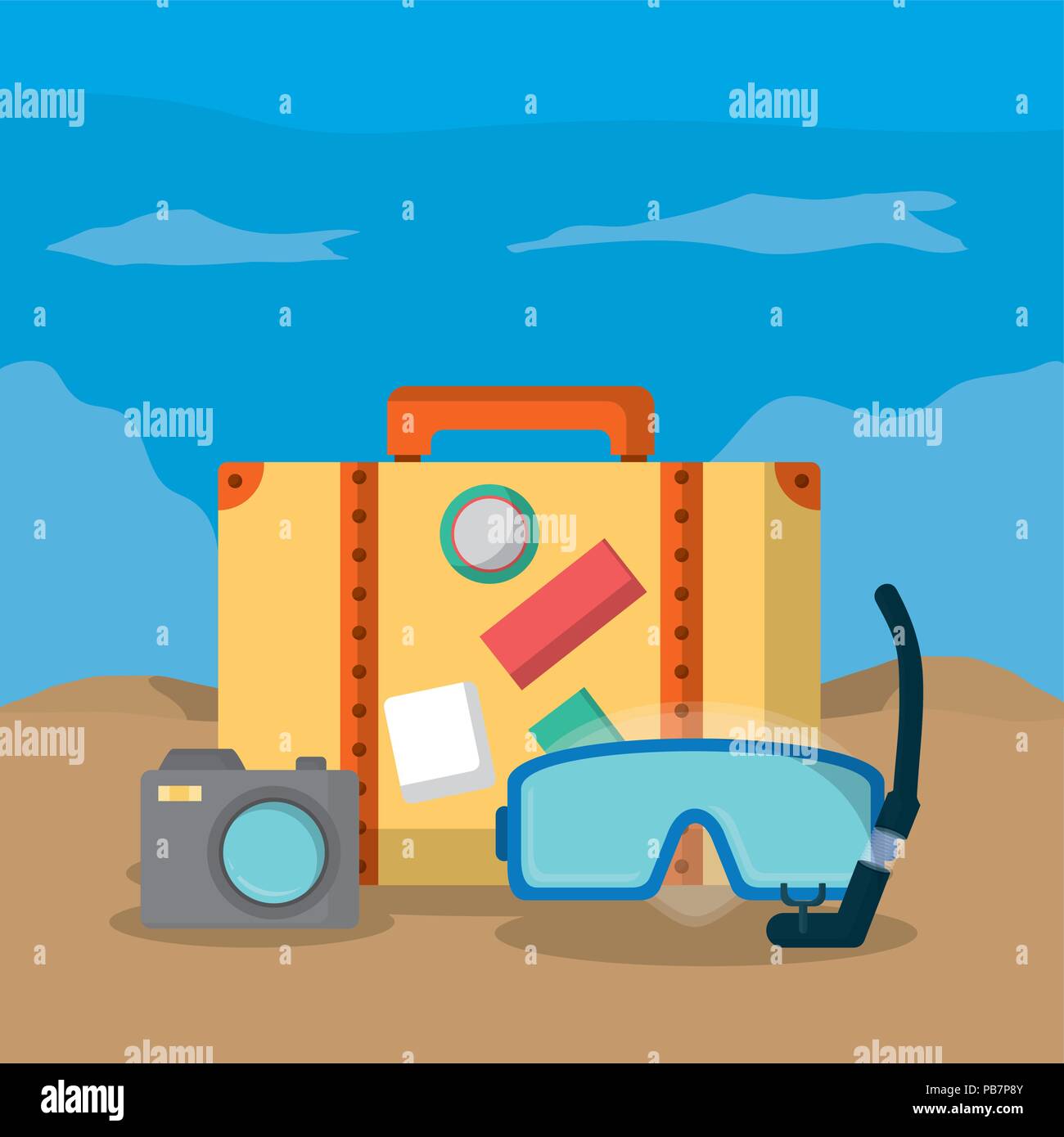 Beach and summer Stock Vector Image & Art - Alamy