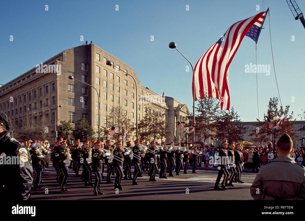 799 Inaugural parade for President George H.W. Bush on January 20, 1989, Washington, D.C LCCN2011632637 Stock Photo