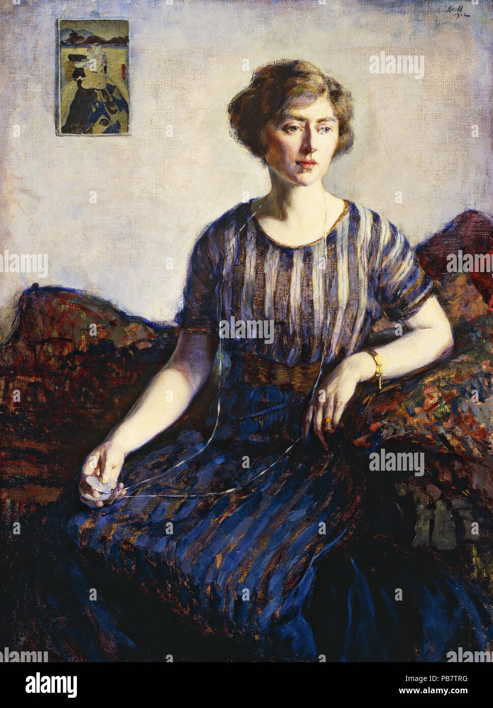 896 Leon Kroll - Tess Kroll Pergament, the Artist's Sister, 1912 Stock Photo