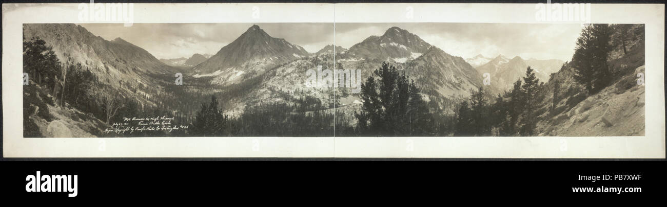 1068 Mt. Brewer and High Sierras, from Bubbs Creek LCCN2007660665 Stock ...