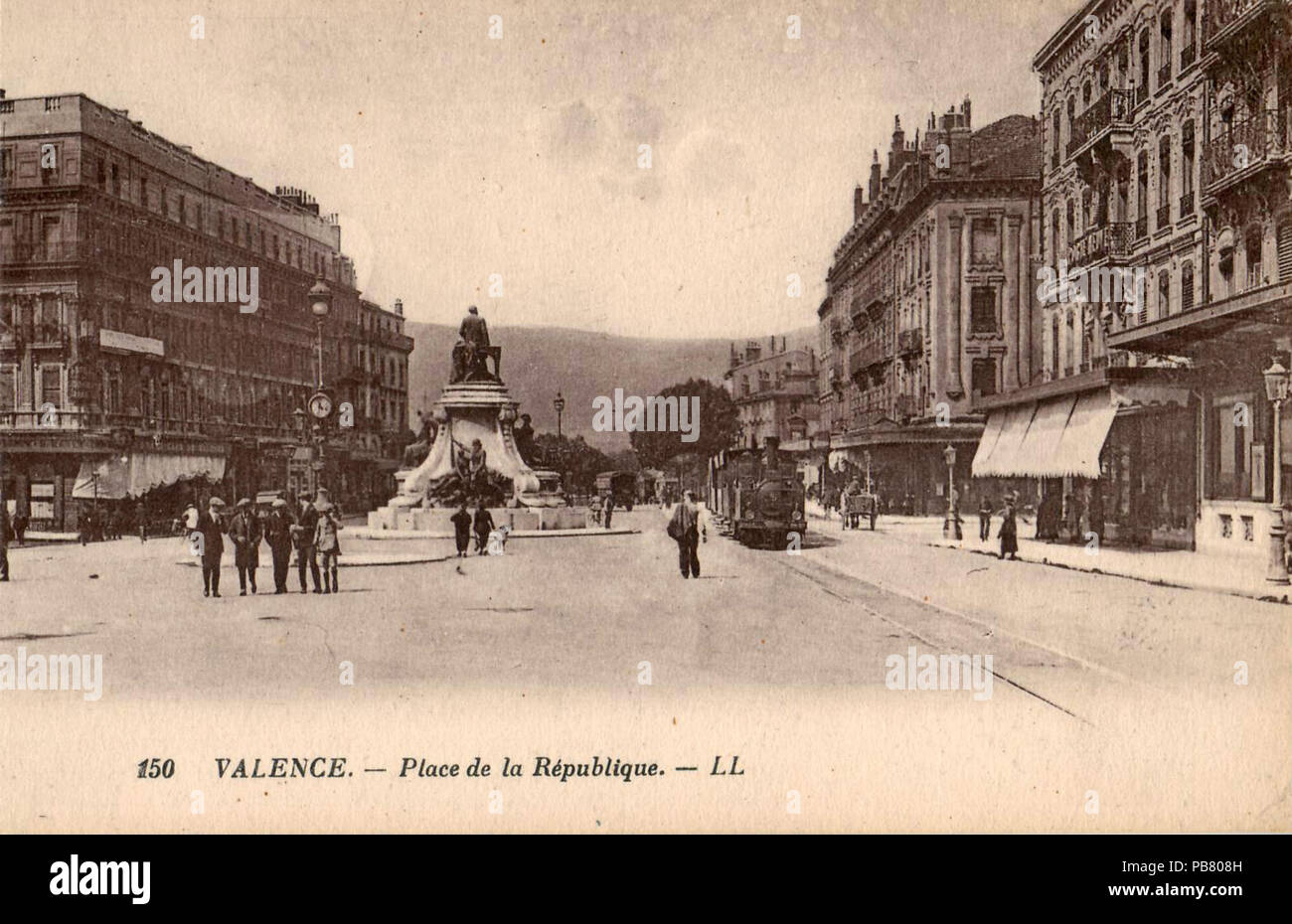929 LL 150 - VALENCE - Place de la République Stock Photo - Alamy