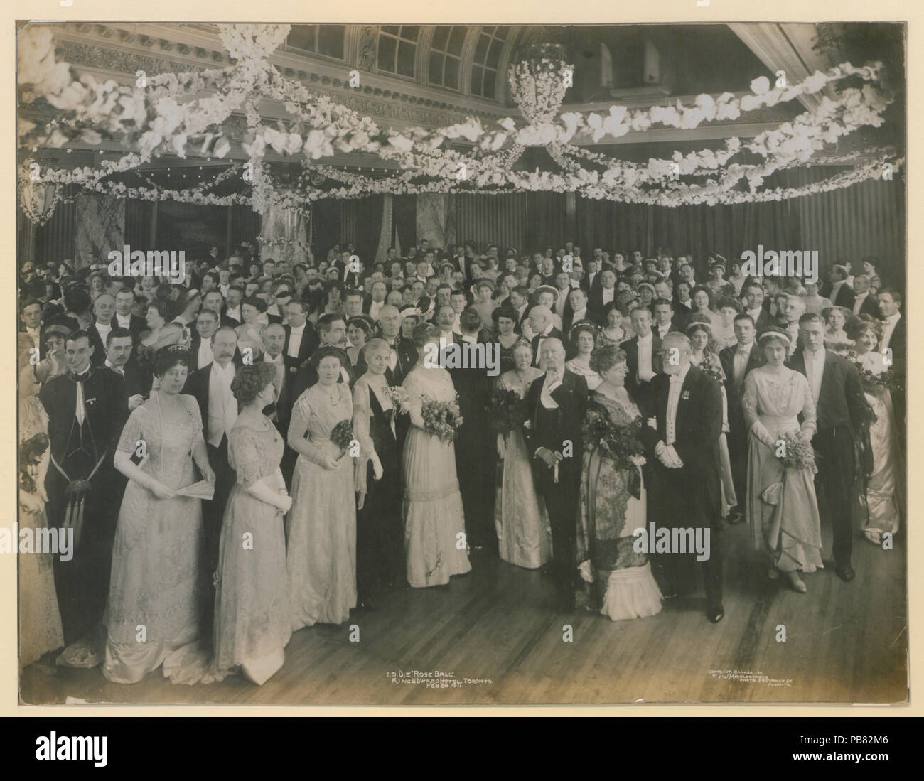 811 IODE Rose Ball, King Edward Hotel, Toronto, Feb 28, 1911 (HS85-10-23682) original Stock Photo