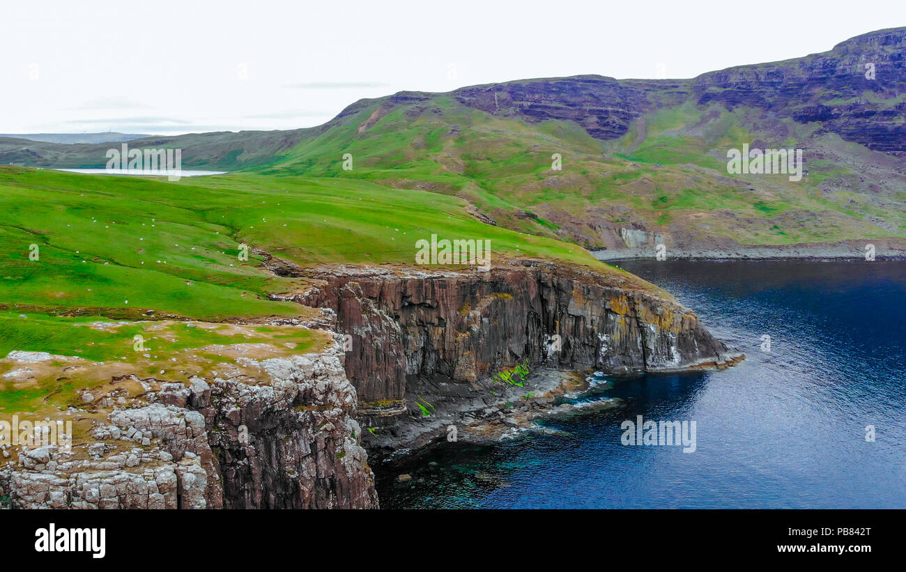 Typical views in the Scottish Highlands - The Isle of Skye Stock Photo