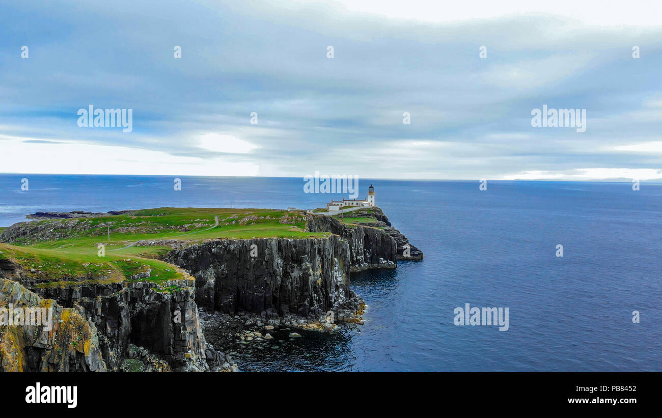 Typical views in the Scottish Highlands - The Isle of Skye Stock Photo