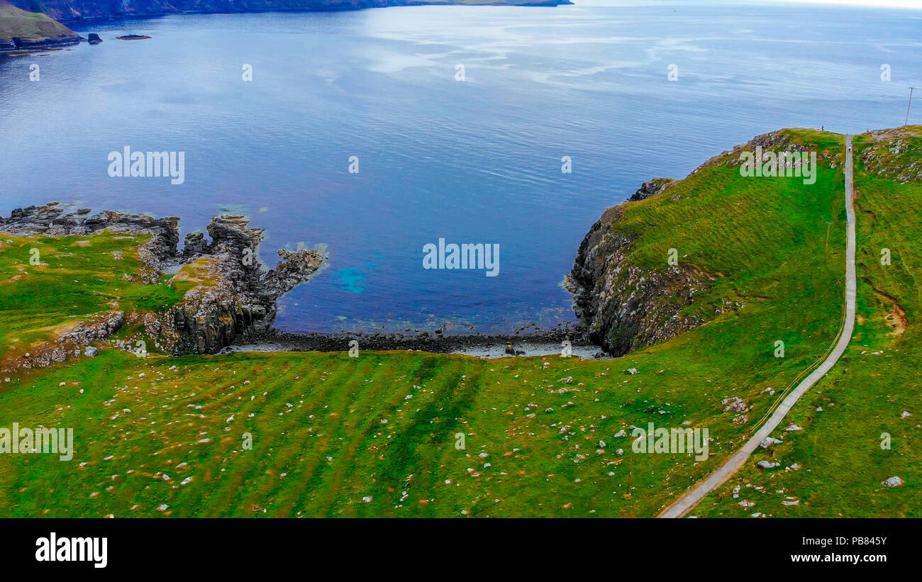 Typical views in the Scottish Highlands - The Isle of Skye Stock Photo