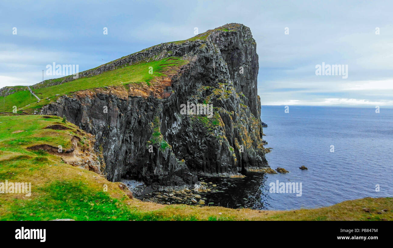 Typical views in the Scottish Highlands - The Isle of Skye Stock Photo