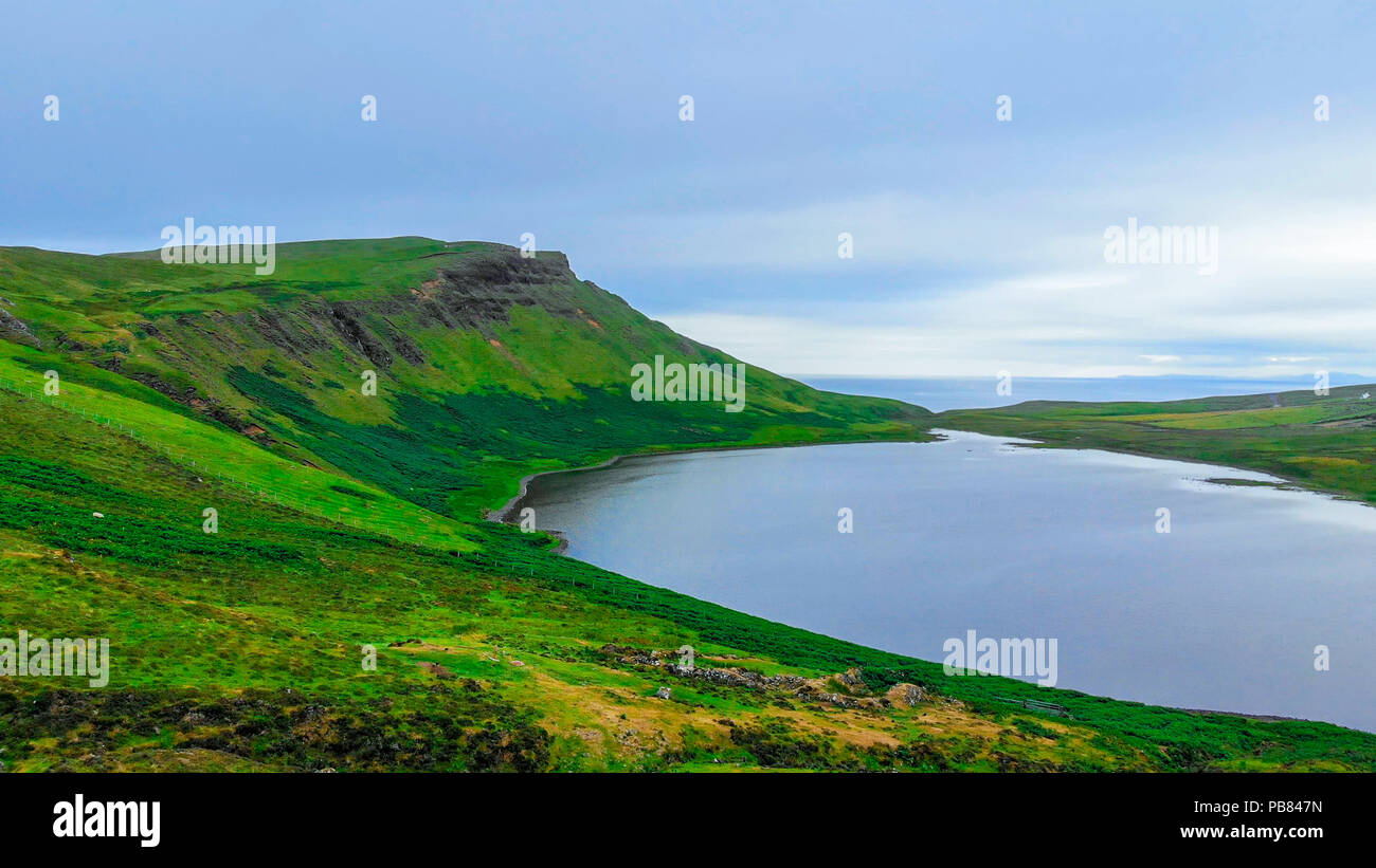 Typical views in the Scottish Highlands - The Isle of Skye Stock Photo